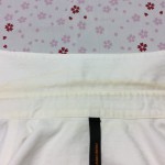 綿シャツの汗による黄バミの復元加工（ビフォー画像）